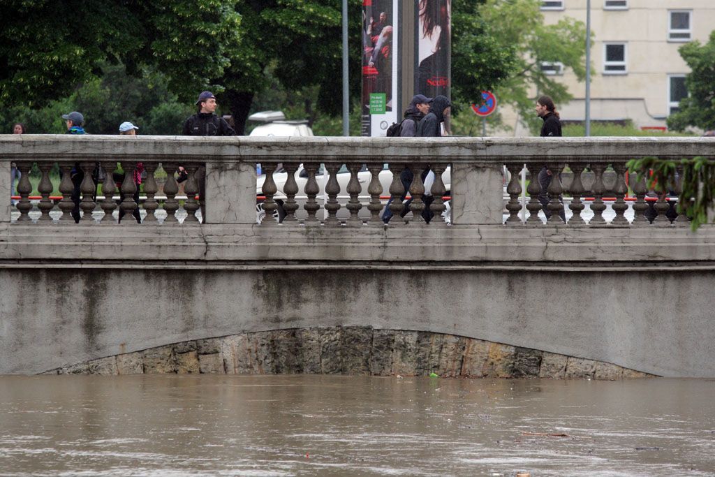 Povodeň na Rokytce v Praze