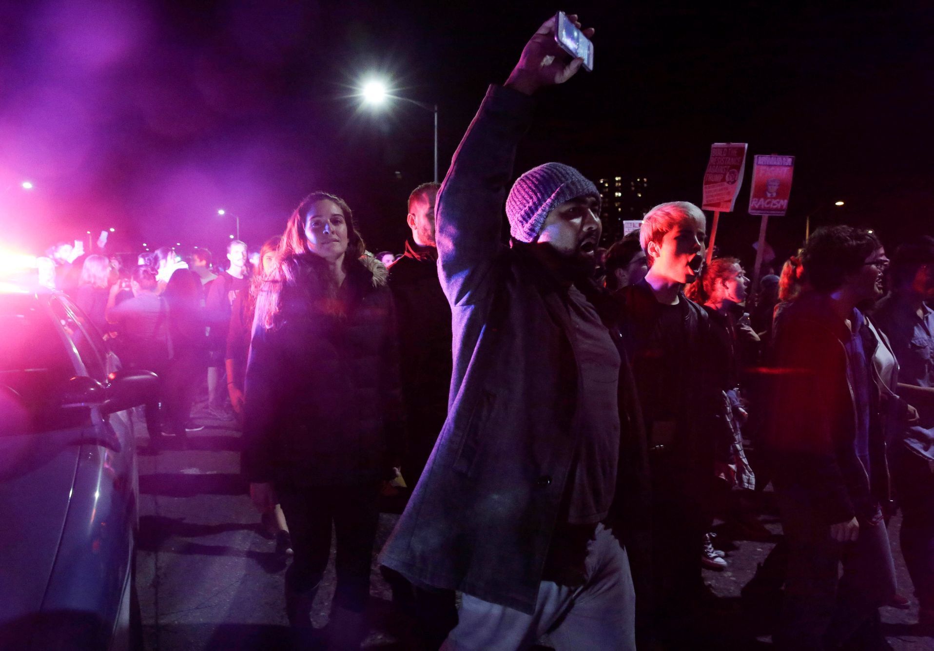 Protesty proti zvolení Trumpa v USA