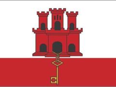 Vlajka Gibraltaru.