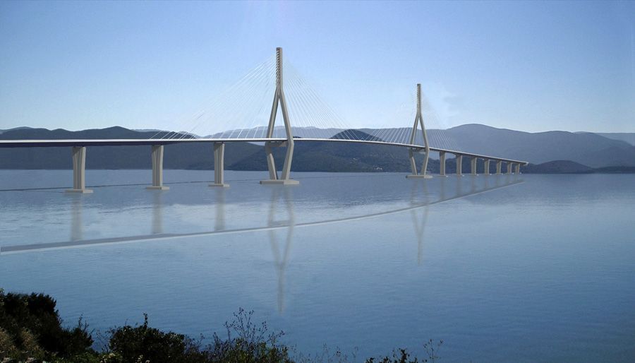 Most na Pelješac - vizualizace