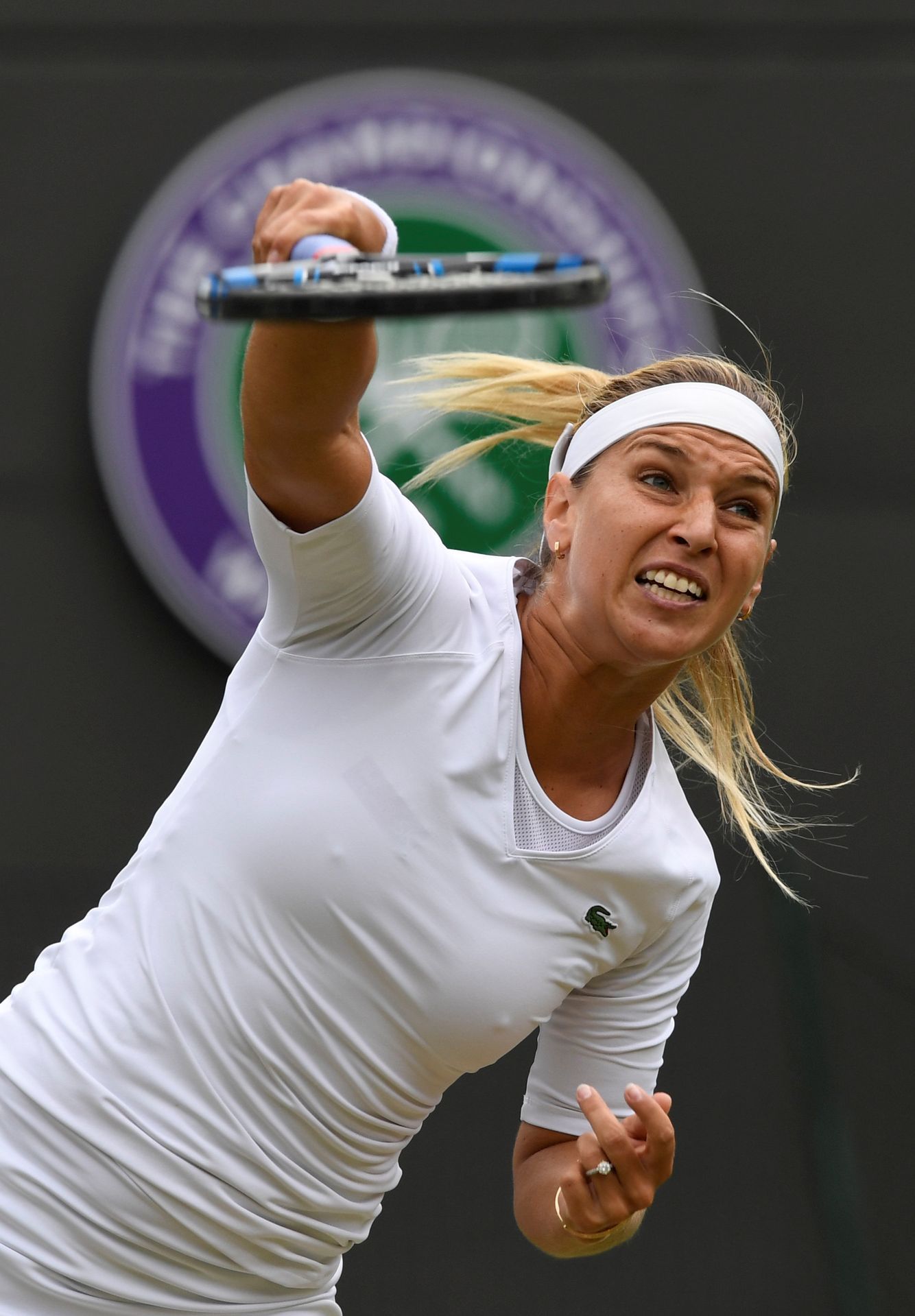 Dominika Cibulková ve čtvrtfinále Wimbledonu 2018