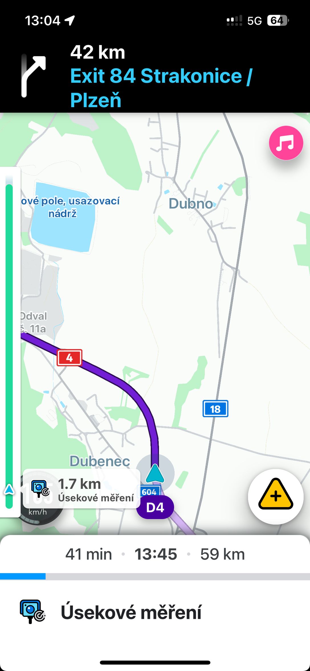 Dálnice D4 a měření rychlosti