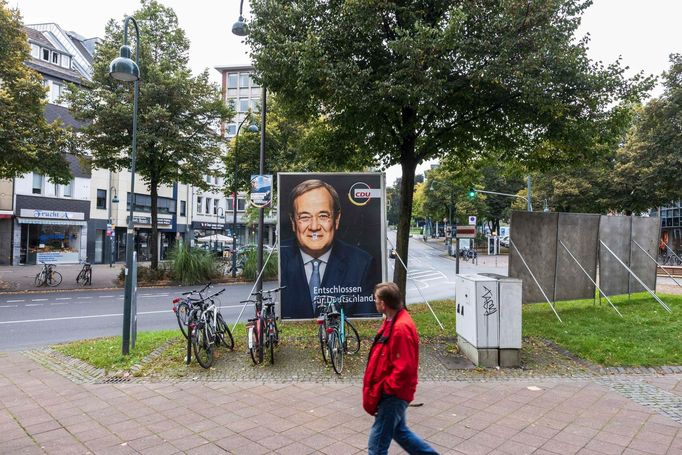 Volby v západoněmeckých Cáchách, rodišti kandidáta na kancléře za CDU Armina Lascheta.