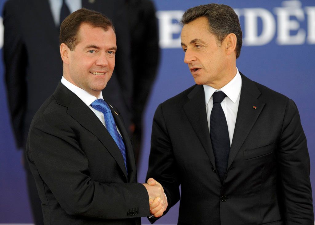 Summit G20: Medveděv, Sarkozy