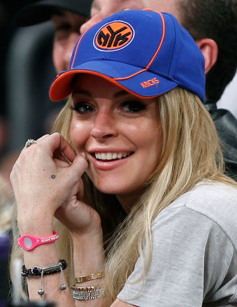 Lakers - Knicks (Lindsay Lohan)