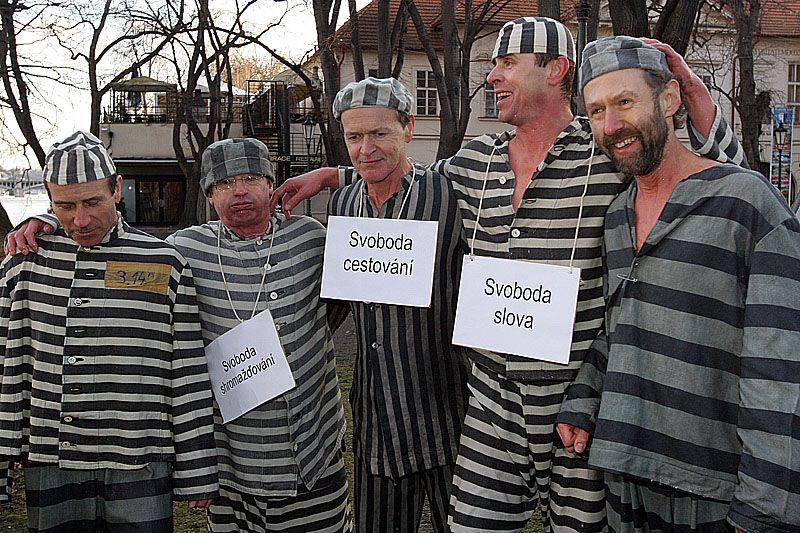 Kuba s Fidelem na Vltavě