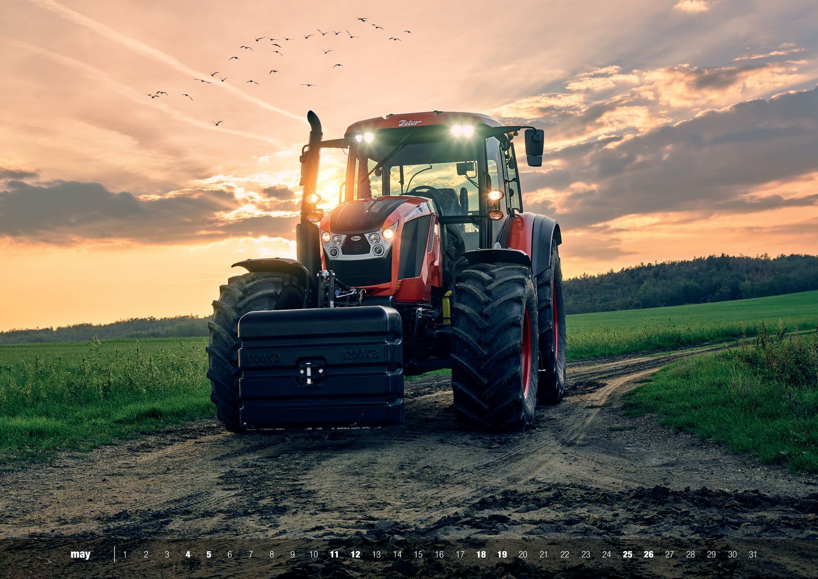 Zetor traktory kalendář 2018