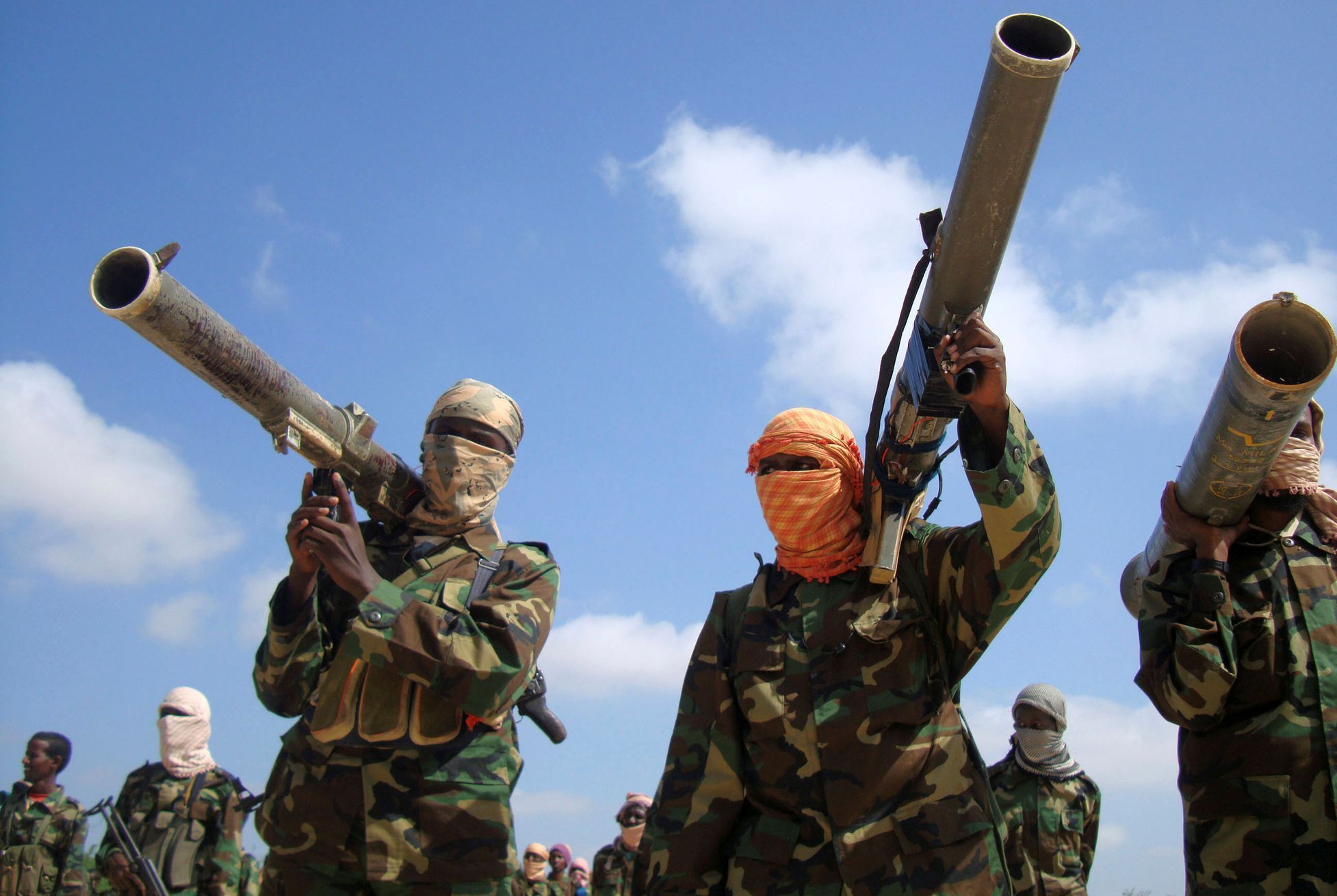 Somálští islamisté z hnutí Šabáb v Mogadišu, únor 2018