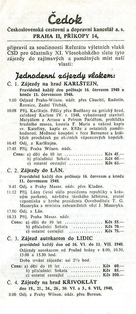 Jednorázové užití / Fotogalerie / Uplynulo 100 let od založení CK Čedok