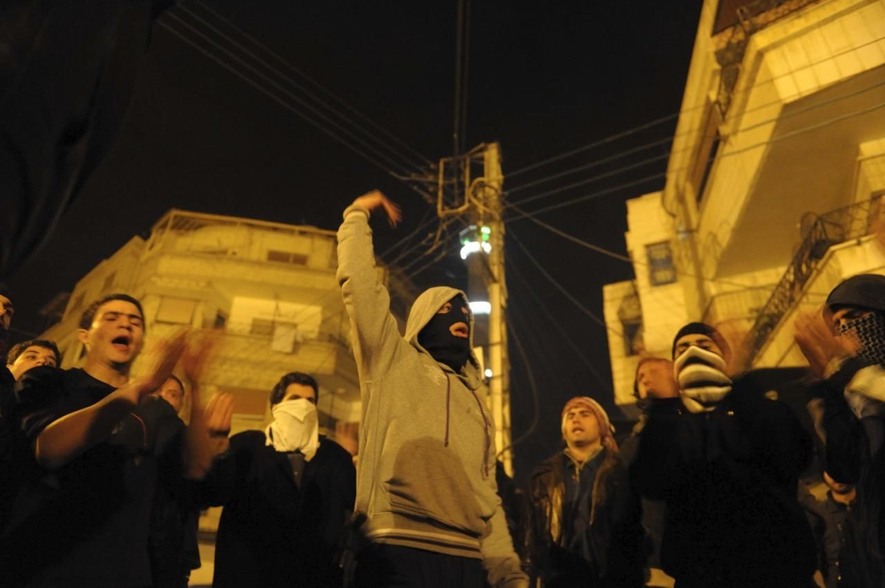 Sýrie protesty