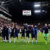 fotbal, kvalifikace ME 2020, Maďarsko - Slovensko, radost fotbalistů Slovenska