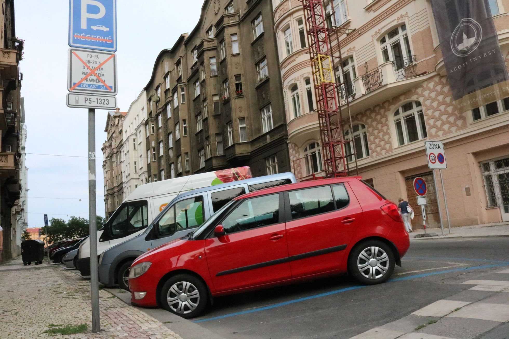 Parkovací zóny Praha 5 - modrá zóna