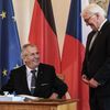 Miloš Zeman na návštěvě Německa, setkání s německým prezidentem Frank-Walter Steinmeierem