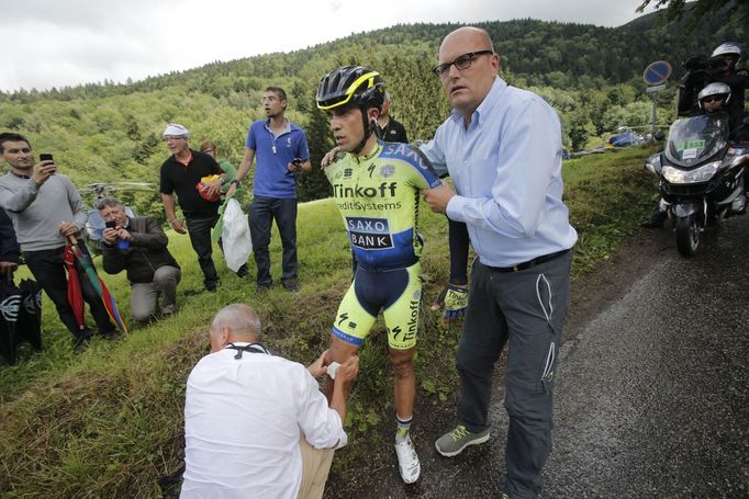 Alberto Contador končí v desáté etapě Tour de France 2014