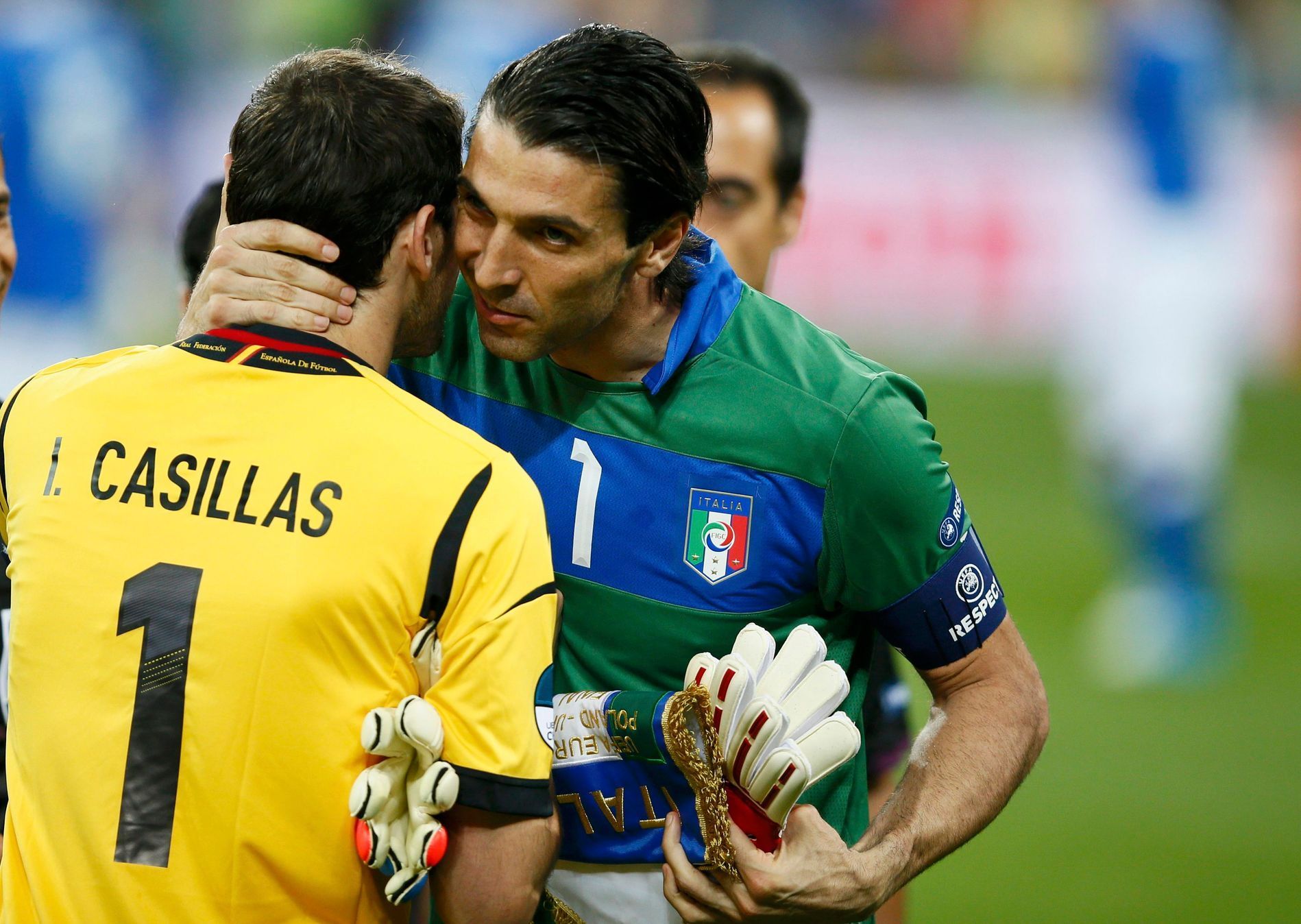 Finále Eura: Španělsko - Itálie (Iker Casillas a Gianluigi Buffon)