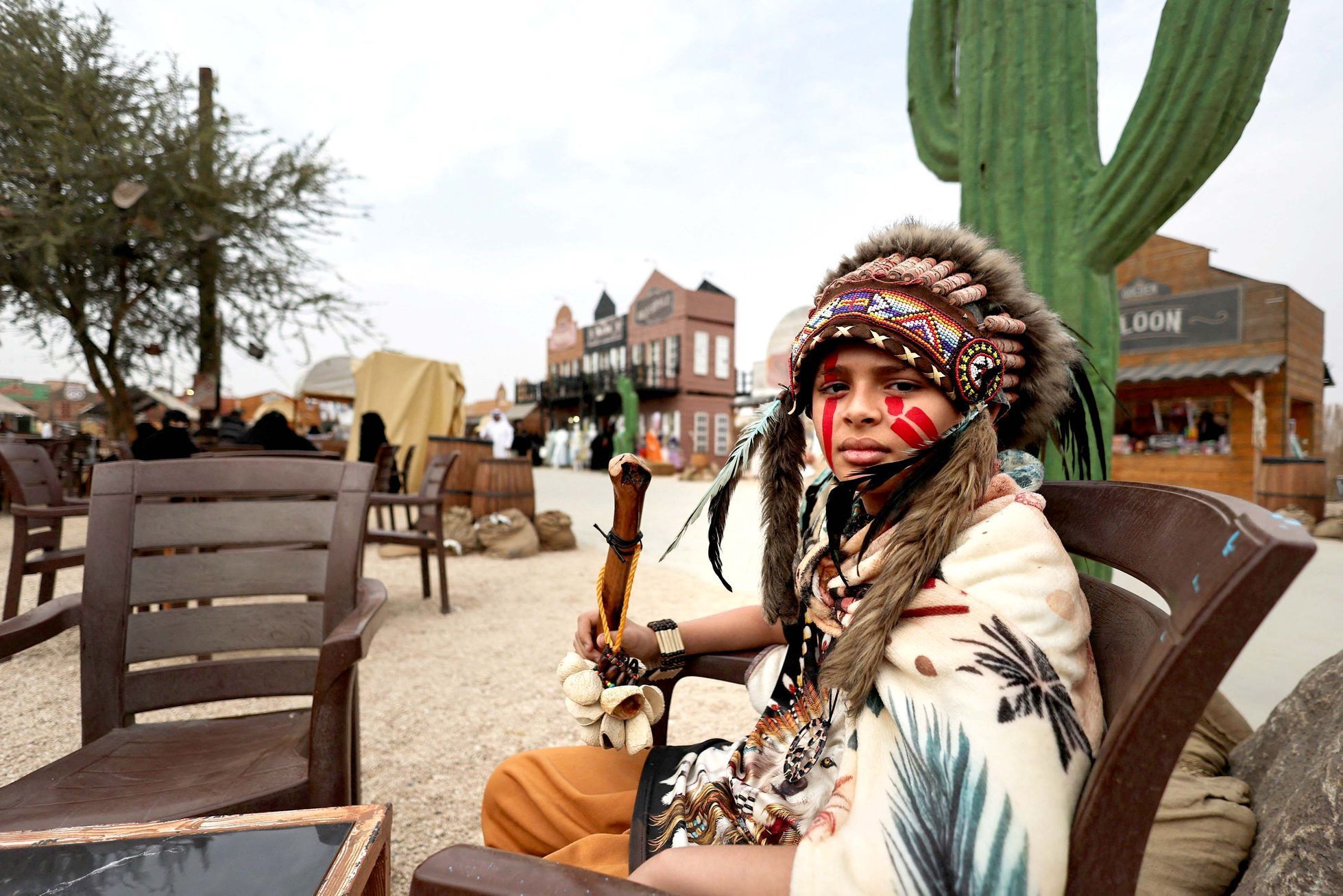Cowboy Town, Saudská Arábie, western, zábava, indiáni, kovbojové