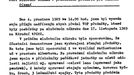 Služební záznam o výzbroji demonstrantů. Popisuje předměty zadržené 17.listopadu 1989