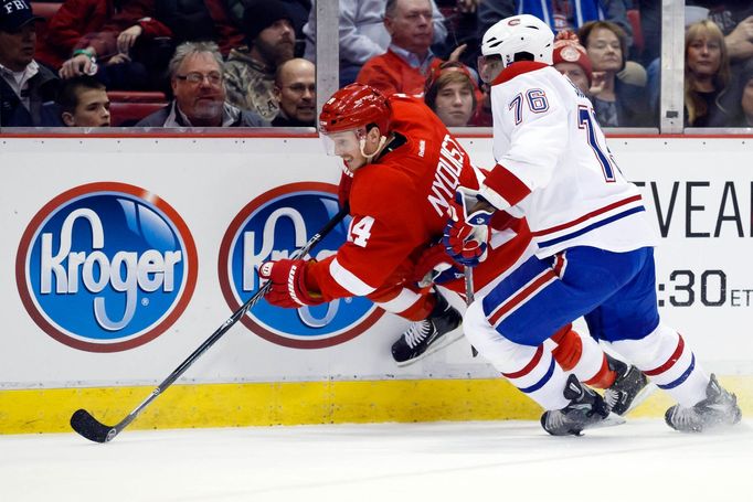 NHL: Montreal Canadiens at Detroit Red Wings (Nyquist a Subban)