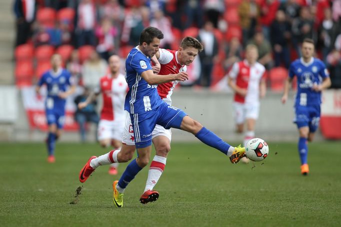 HL, Slavia-Olomouc: Milan Škoda - Jakub Yunis