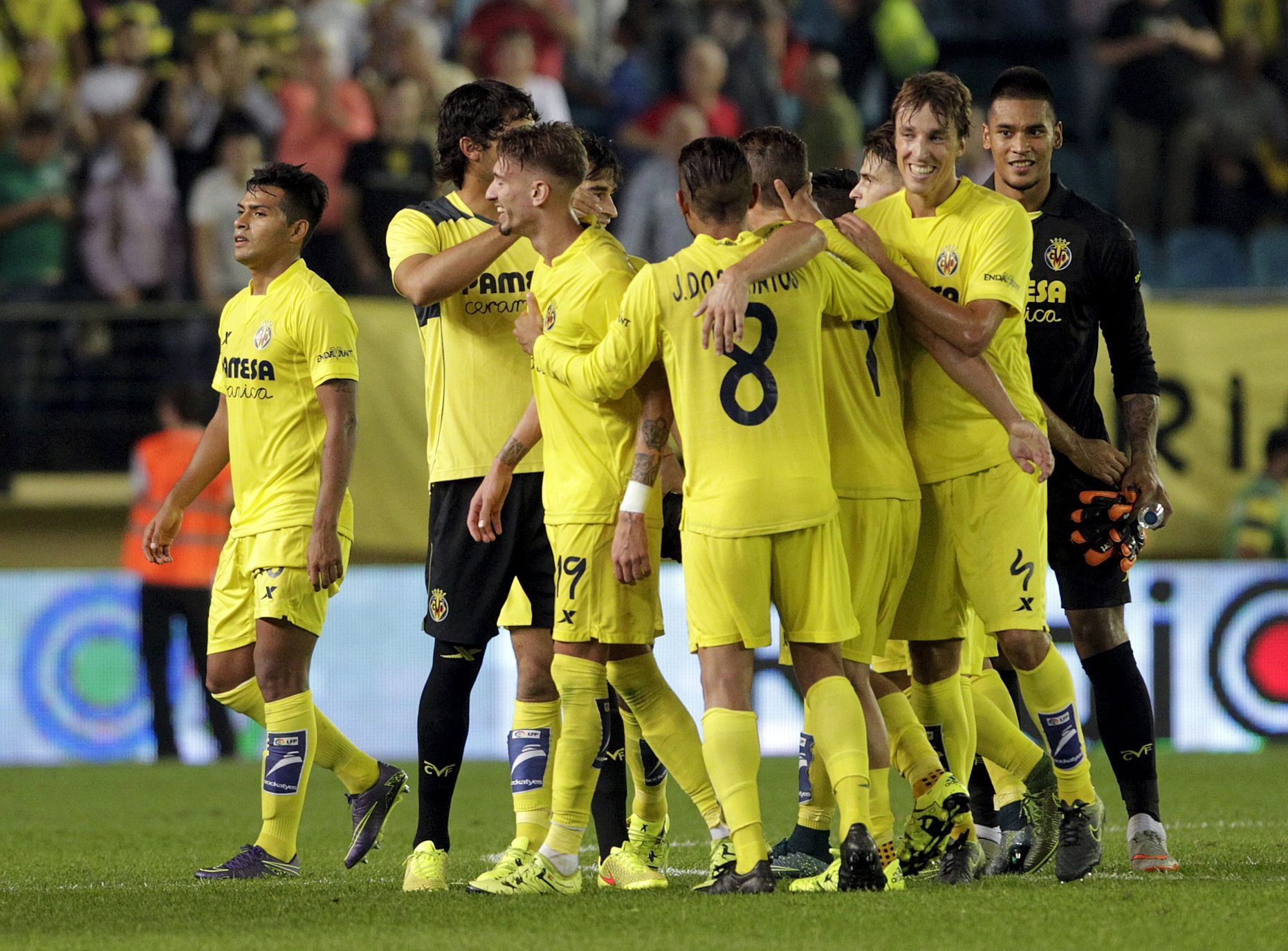 Radost hráčů Villarrealu