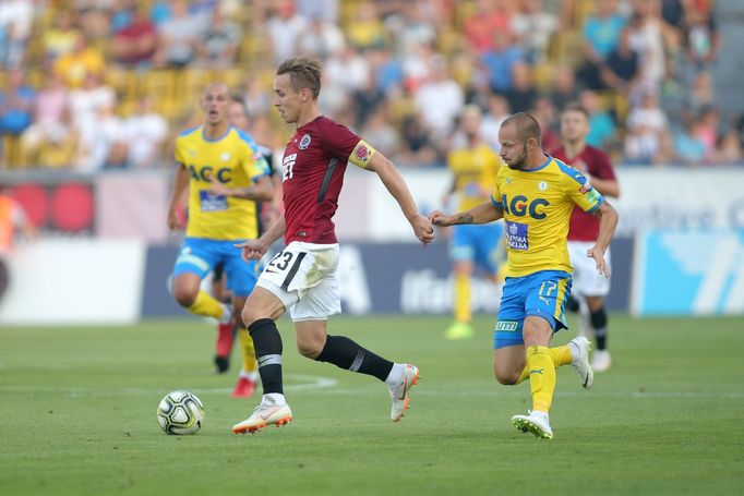 Josef Šural v zápase 4. ligového kola Teplice - Sparta.