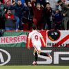 fotbal, Evropská liga 2018/2019, FC Sevilla - Slavia Praha, Wissam Ben Yeder slaví první gól