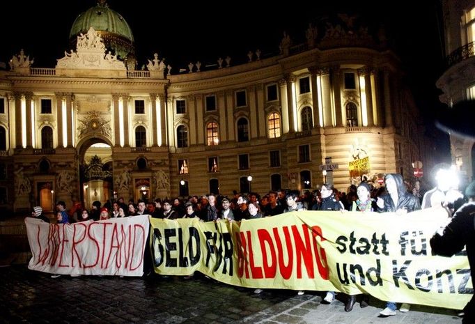 Rakouští studenti obsadili univerzity.