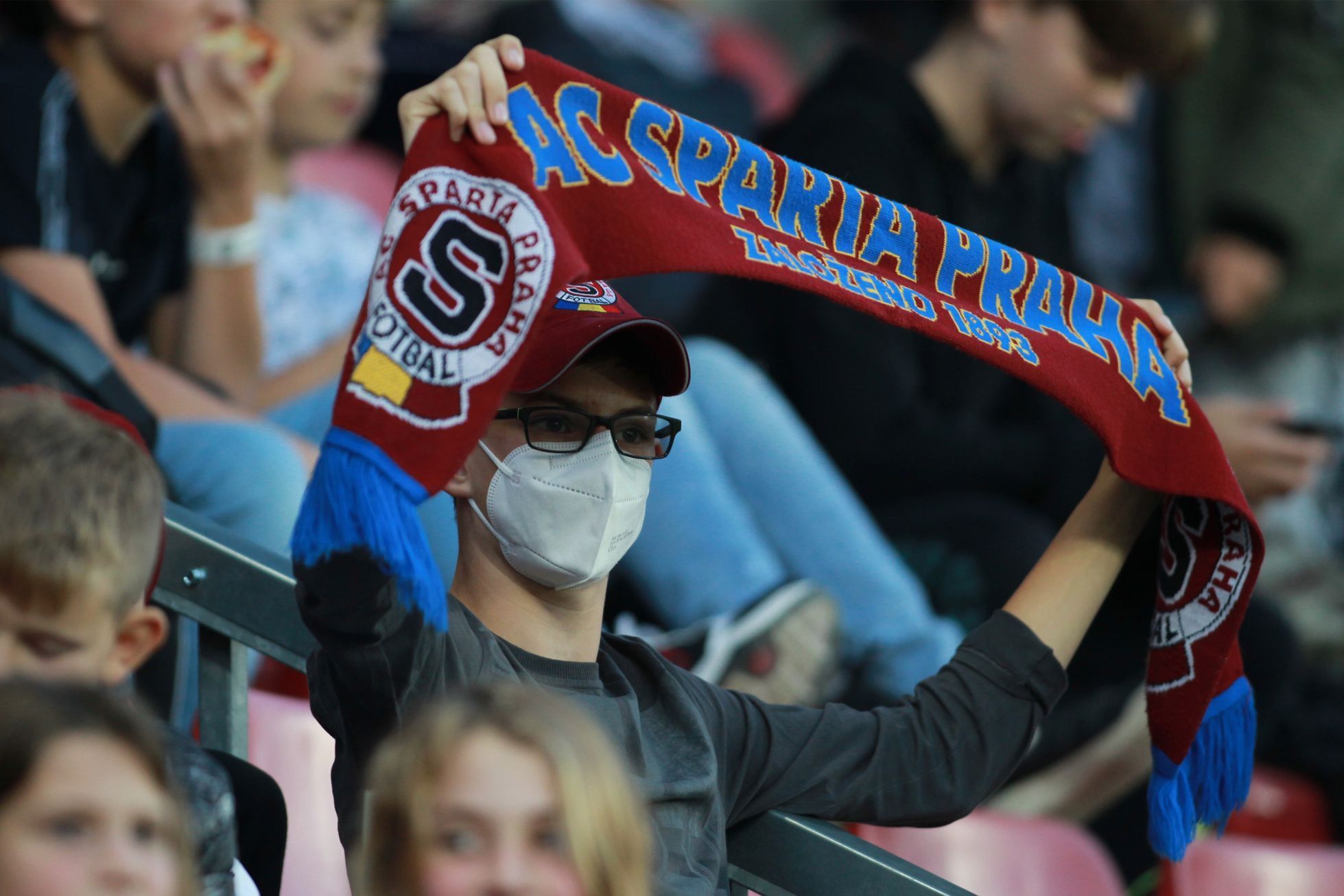 Fanoušci Sparty na zápase skupiny A EL Sparta - Rangers