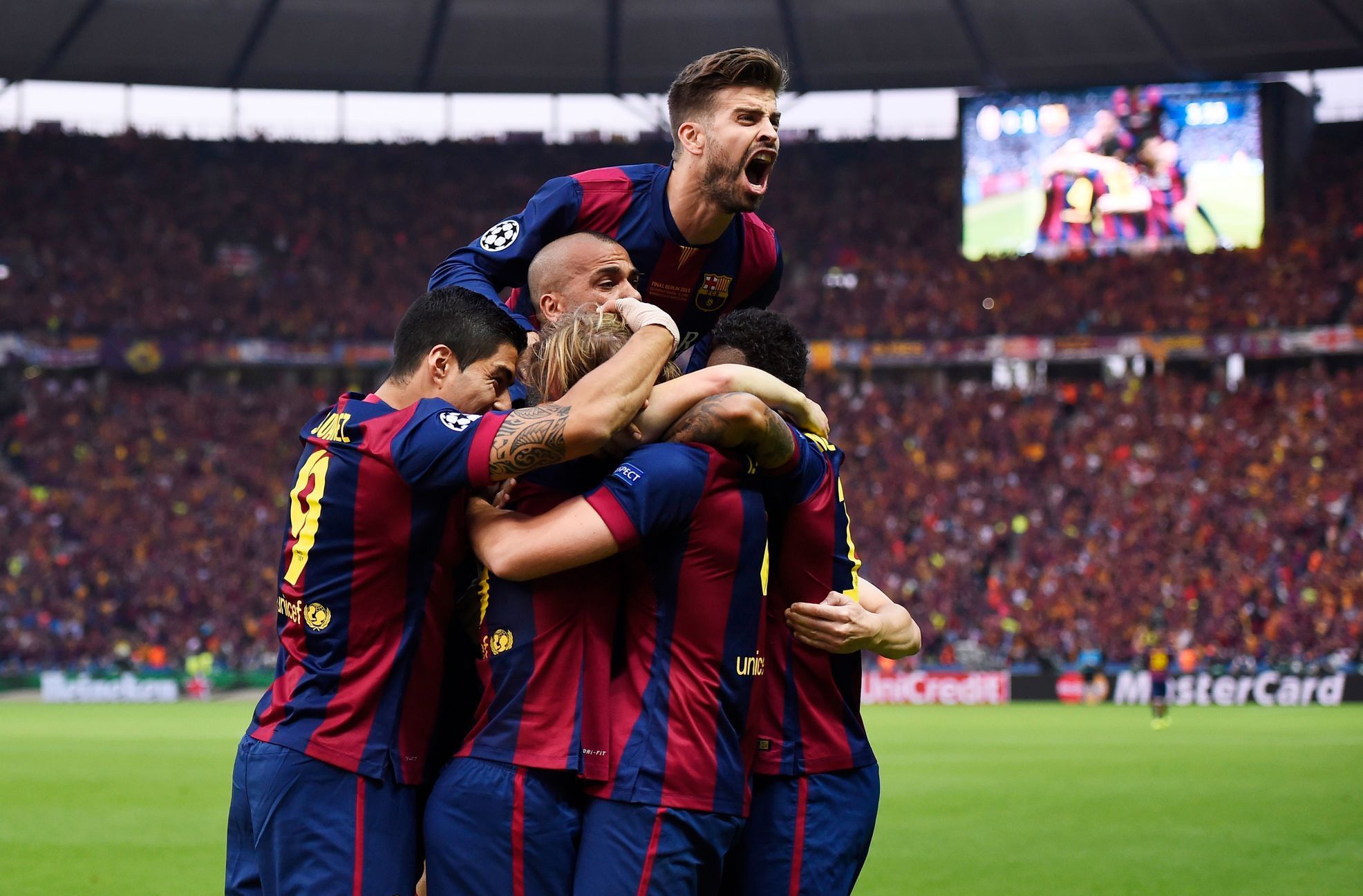 Finále LM, Barcelona-Juventus: Barcelona slaví gól na 1:0