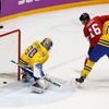 Kanada-Švédsko, finále: Jonathan Toews  - Patrik Berglund (14) a Henrik Lundqvist ; gól na 1:0