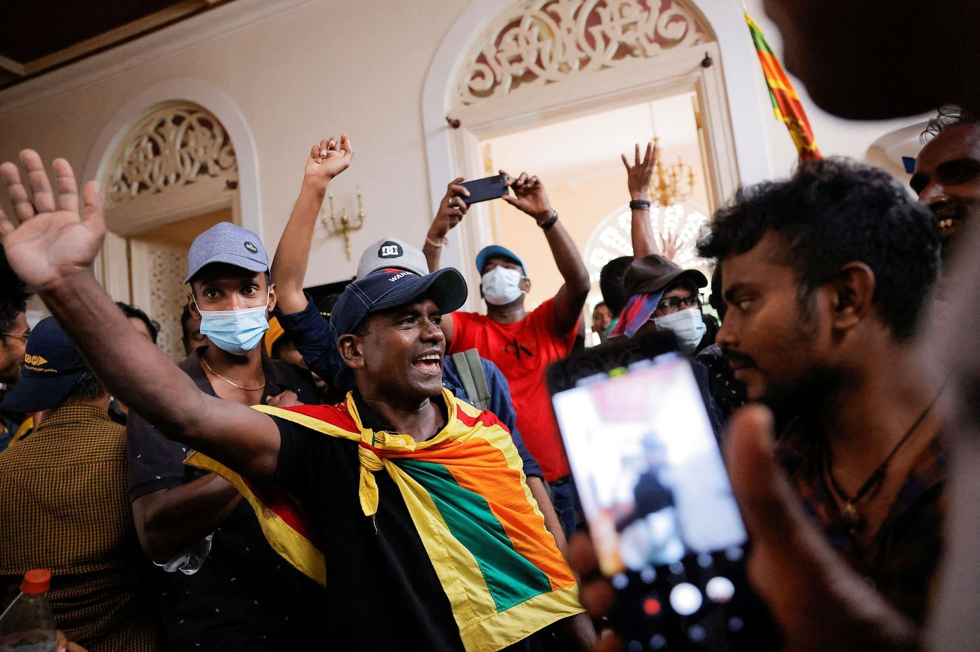 srí lanka protest prezidentský palác