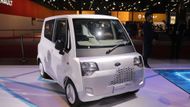 Mahindra Arom, třímístný elektromobil na miniaturních kolečkách,