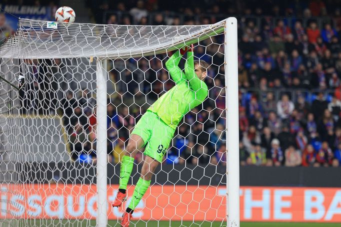 Ivan Provedel v zápase EL Viktora Plzeň - Lazio