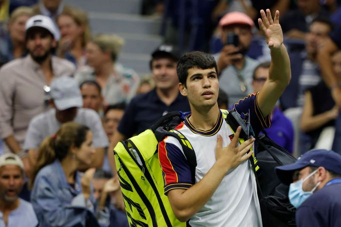 US Open 2021, čtvrtfinále, Carlos Alcaraz