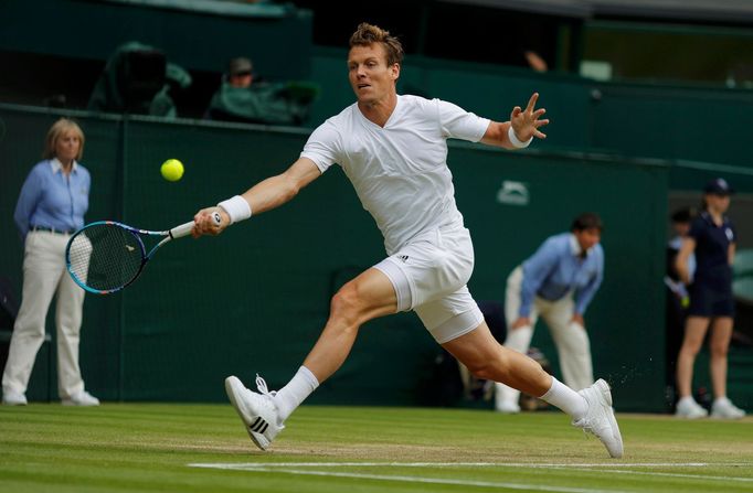 Tomáš Berdych v semifinále Wimbledonu 2016