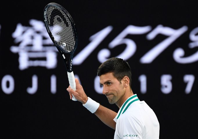 Novak Djokovič ve finále Australian Open 2021