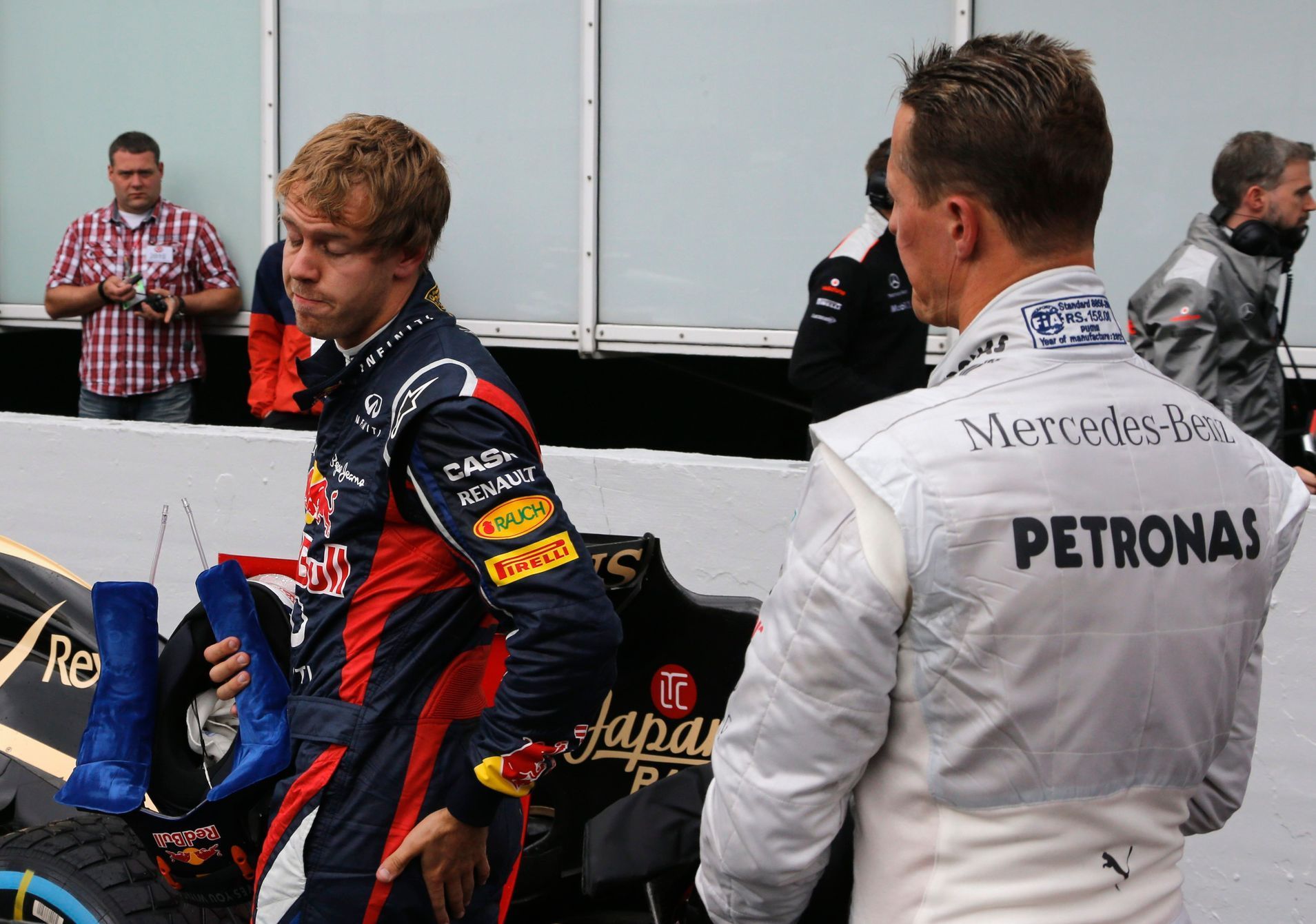 Kvalifikace na VC Německa: Michael Schumacher a Sebastian Vettel