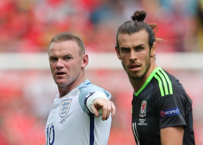 Euro 2016: Anglie-Wales: Wayne Rooney - Gareth Bale