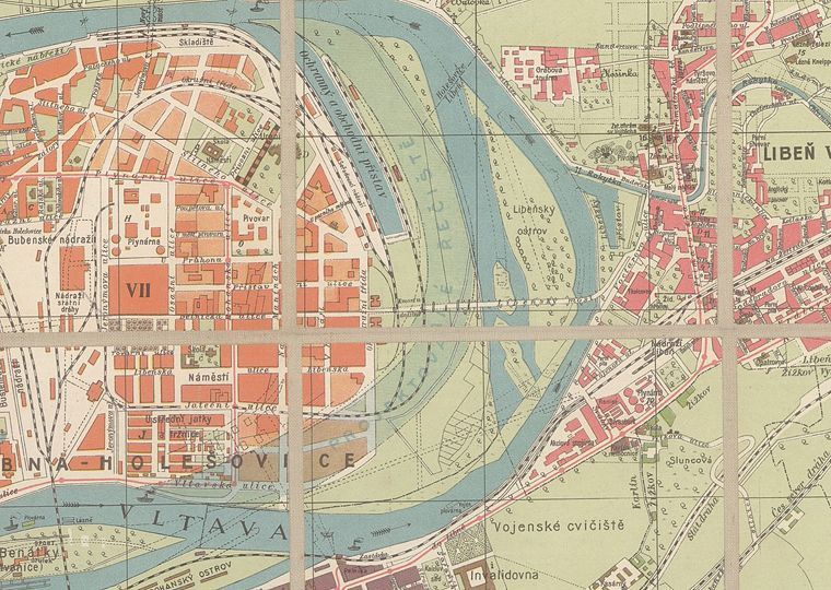 Mapa z Mapové sbírky PřF UK