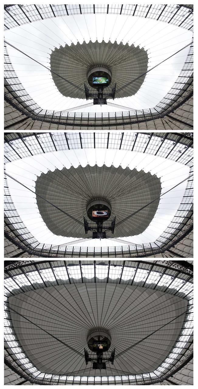 Zavírací střecha stadionu ve Varšavě, Euro 2012