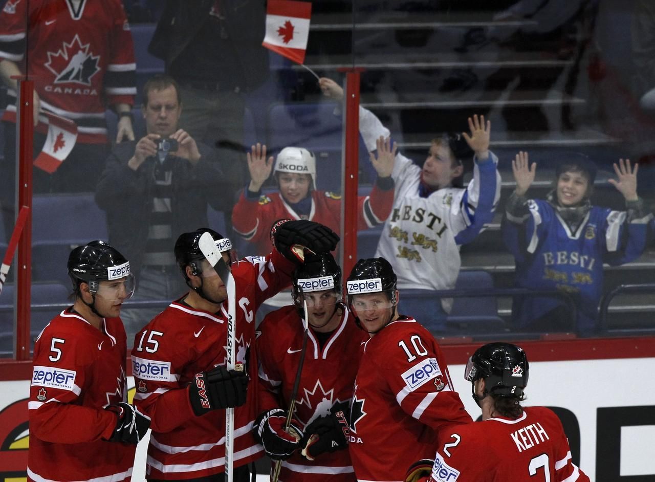 MS v hokeji 2012: Kanada - Slovensko (Kanada, radost)