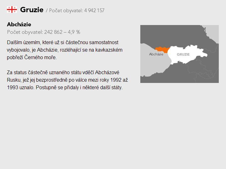 Grafika - Separatismus v Evropě