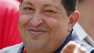 Venezuelan president Hugo Chavez gestures to supporters after casting his vote during the presidential elections in Caracas October 7, 2012. Chavez won re-election in Sunday's vote with 54 percent of the ballot to beat opposition challenger Henrique Capriles. REUTERS/Jorge Silva (VENEZUELA - Tags: POLITICS ELECTIONS) Published: Říj. 8, 2012, 3:11 dop.