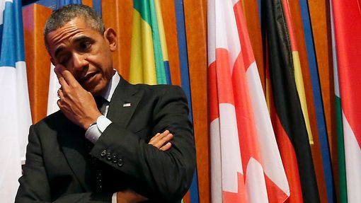 Barack Obama na summitu o jaderném odzbrojení, který se konal v nizozemském Haagu. (25. března 2014)
