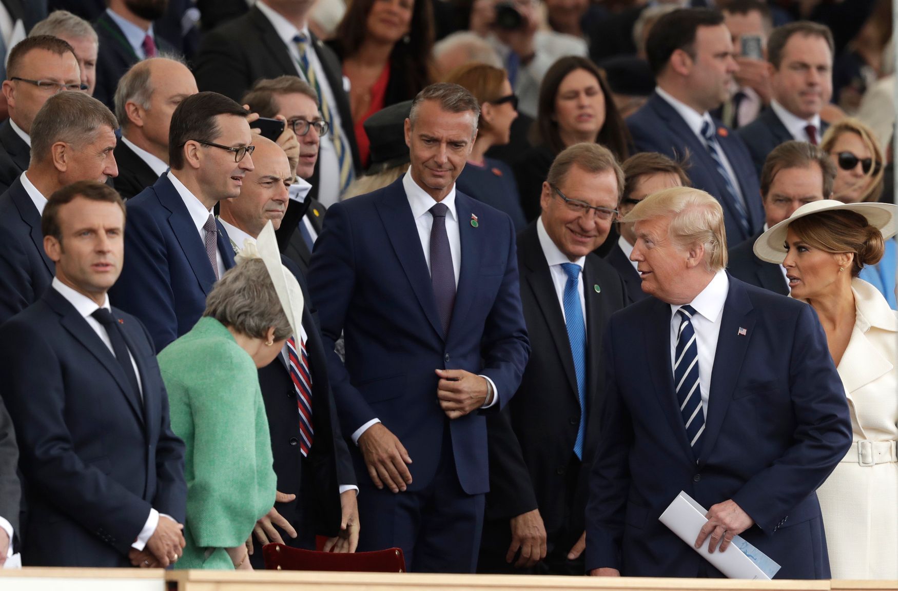 Andrej Babiš na oslavách výročí vylodění v Normandii