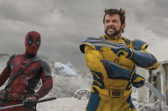 Ryan Reynolds v roli Deadpoola a Hugh Jackman jako Wolverine.