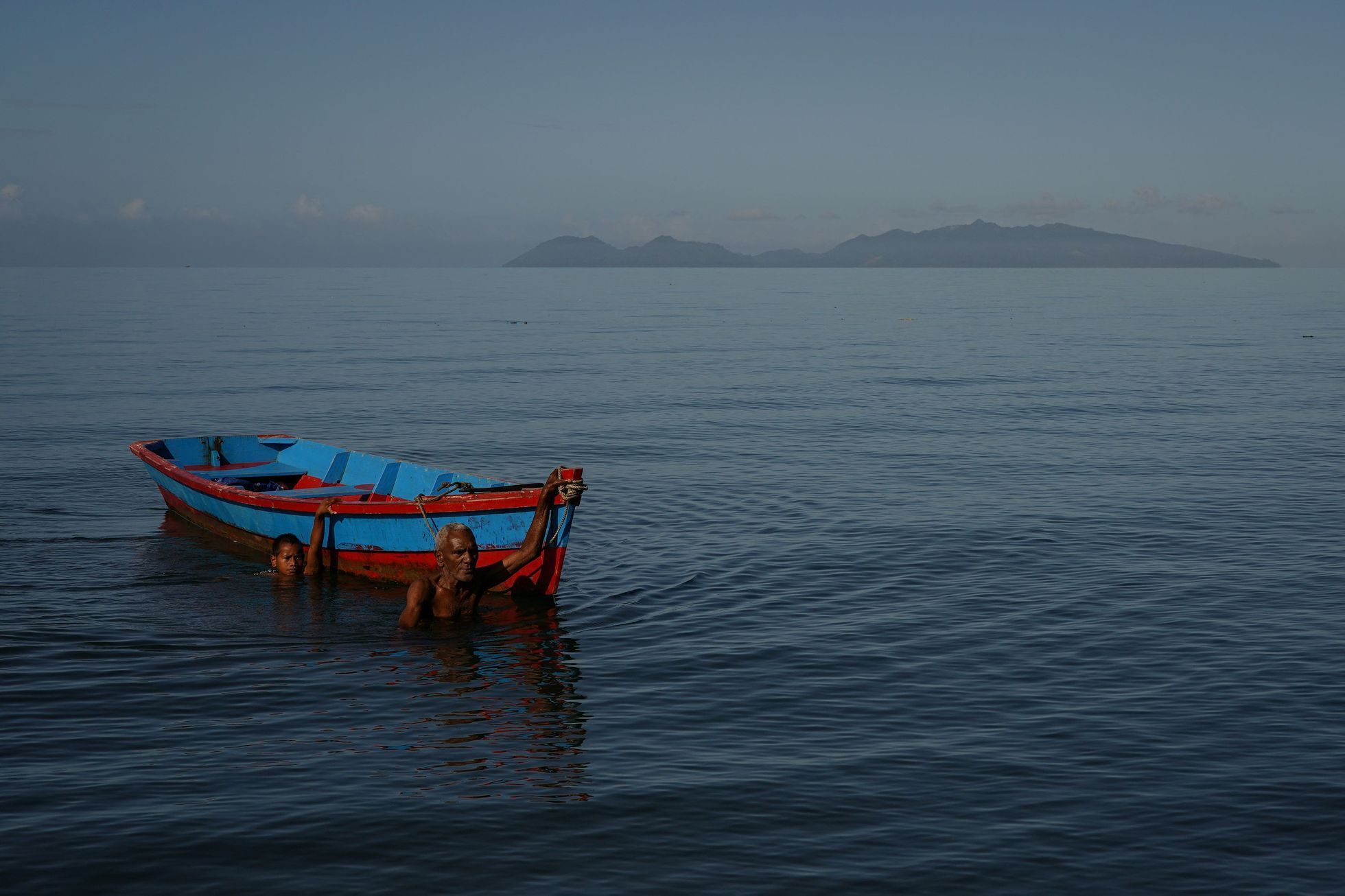 Fiji ostrov stoupající uprchlíci tichý ocean