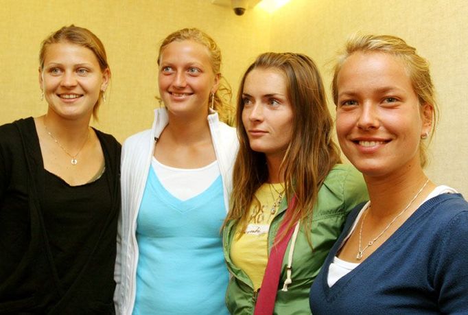 České tenistky před odletem na Fed Cup do Španělska