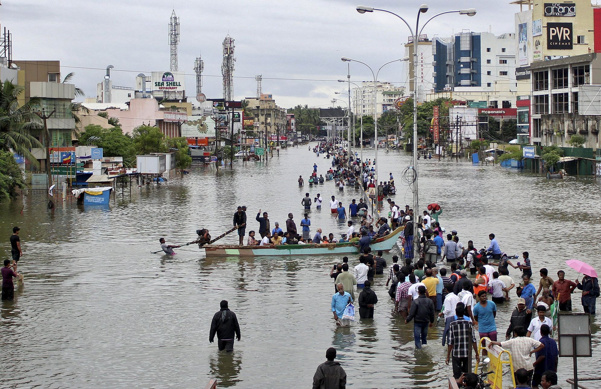 povodně v Indii - Čennaí