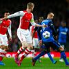 Football: Monaco's Dimitar Berbatov in action with Arsenal's Per Mertesacker